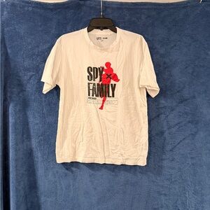 Uniqlo White Tee with Red Graphic